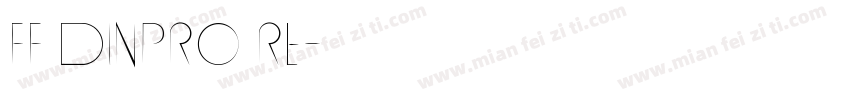 ff dinpro re字体转换